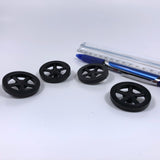 Co2 Dragster Wheels - Hobby Wheels for Miniature Cars and Educational Project Kits using 1/8" Axles - Co2 Dragster Product Line - Activity Based Supplies