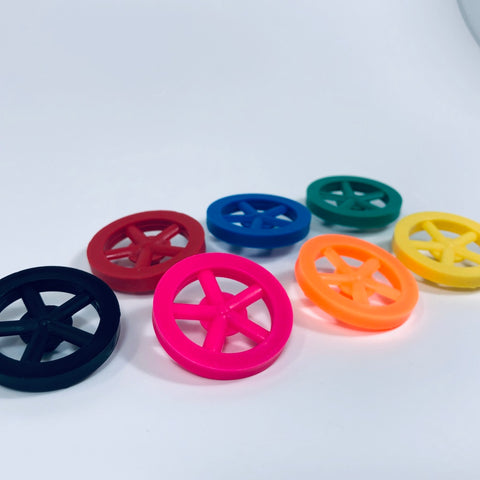 Co2 Dragster Wheels - Hobby Wheels for Miniature Cars and Educational Project Kits using 1/8" Axles - Co2 Dragster Product Line - Activity Based Supplies